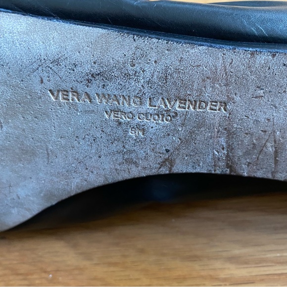 VERA WANG Napa Leather BLACK Ballet Shoes - Picture 3 of 12